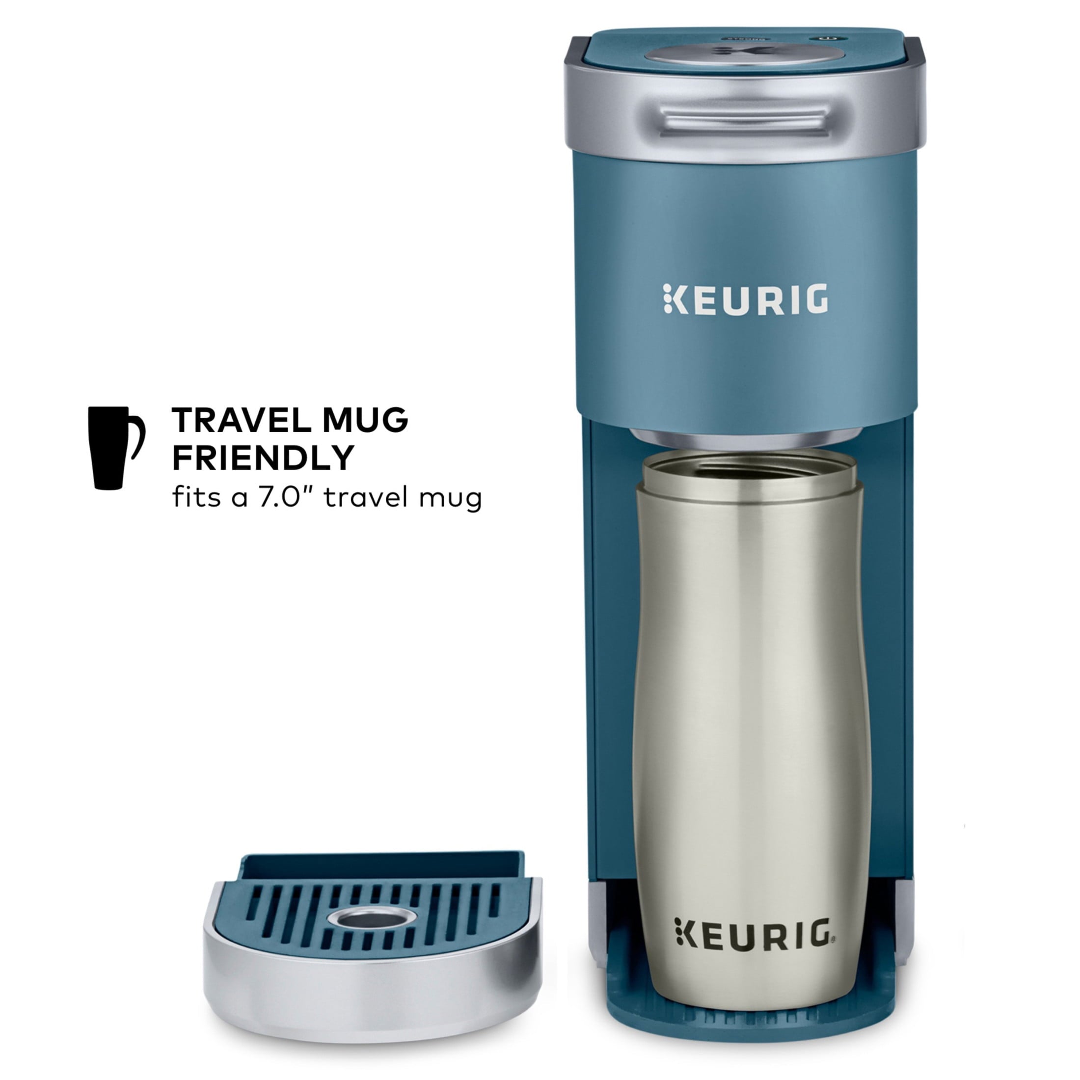 Keurig K-Mini Plus Single Serve K-Cup Pod Coffee Maker, Evening Teal