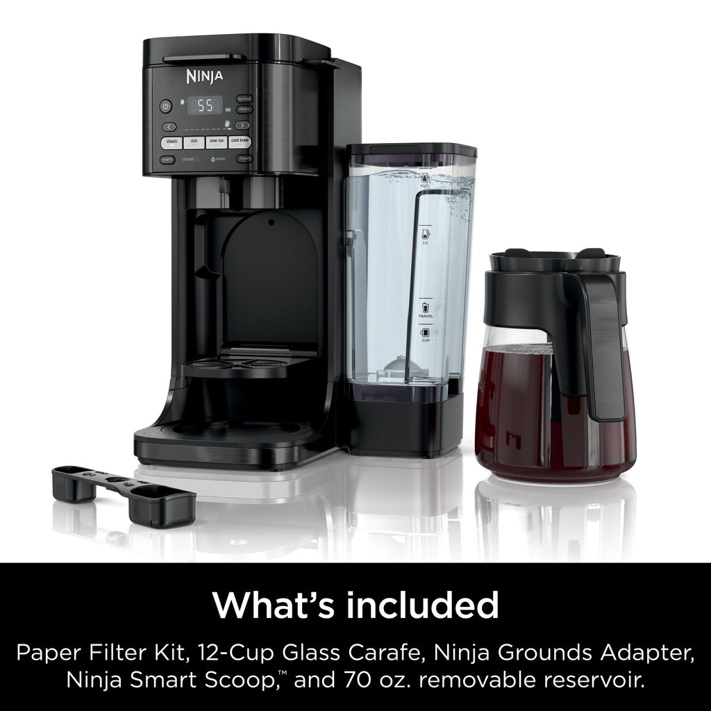 Ninja DualBrew Grounds & Pods Hot & Iced Coffee Maker with Rapid Cold Brew