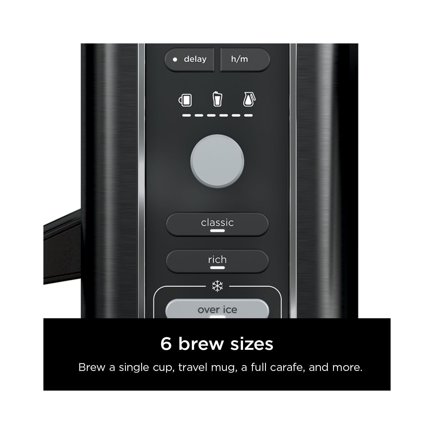 Ninja Hot & Iced Coffee Maker, Single Serve to 10 Cup Carafe, Drip, Rapid Cold Brew, CM360 Black