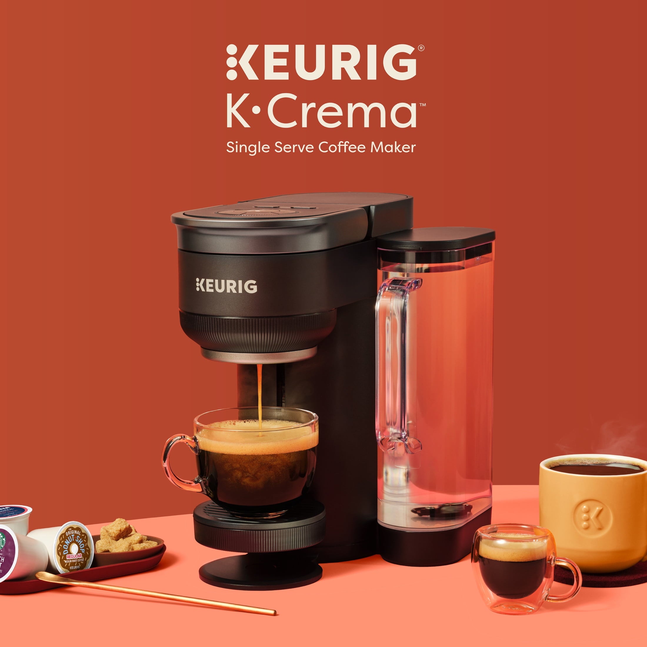 Keurig K-Crema Single Serve K-Cup Pod Coffee Maker
