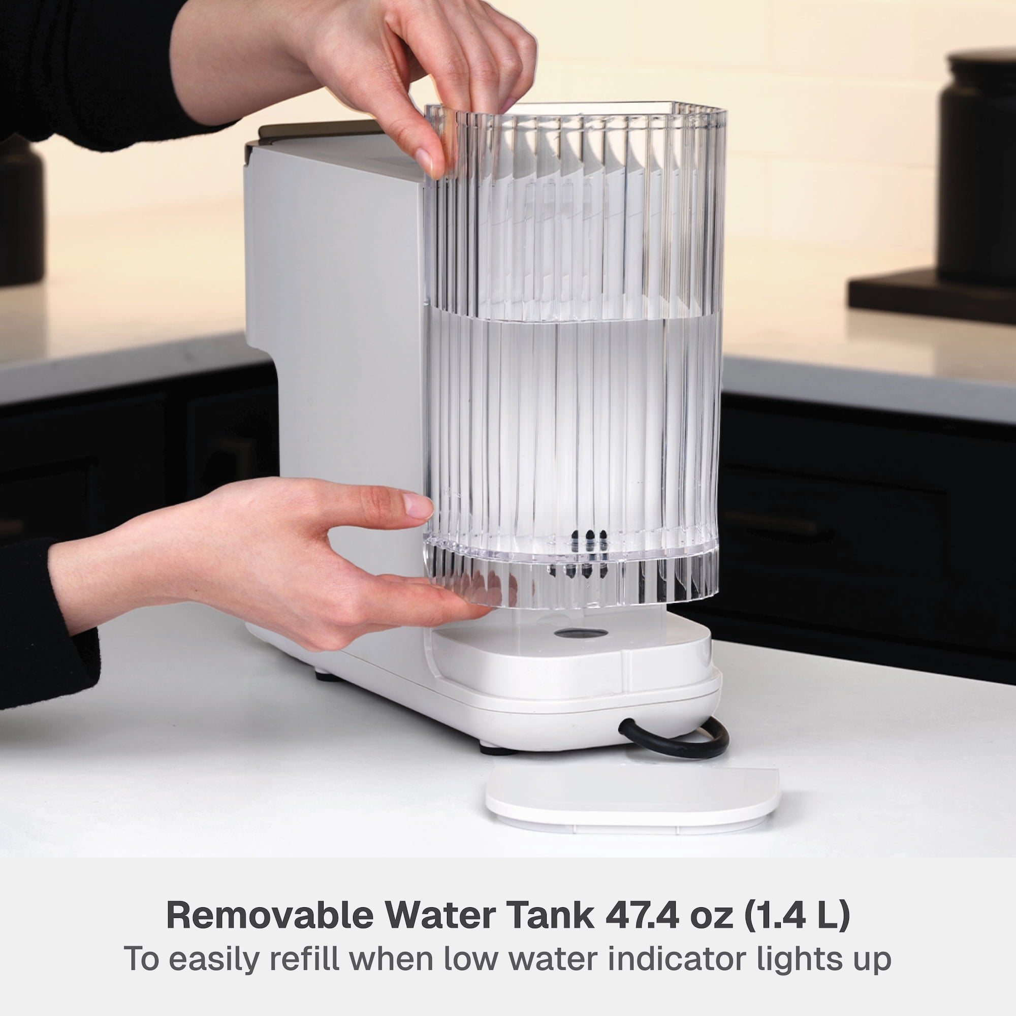 Thyme & Table Multi Capsule Coffee Machine, Universal Capsule Compatible with Espresso and Coffee, One-Touch Controls, Sand White