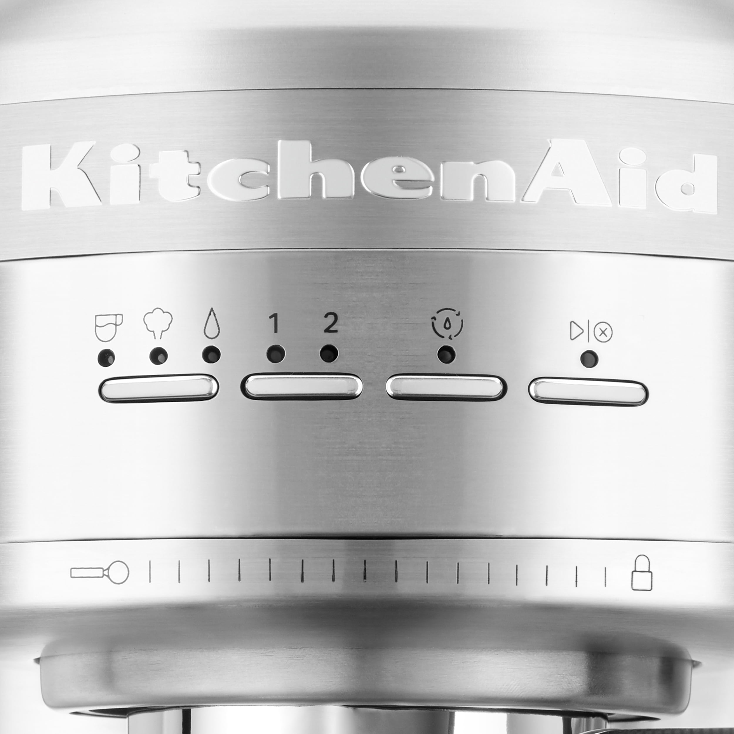 KitchenAid Metal Semi-Automatic Espresso Machine, Brushed Stainless Steel, KES6503