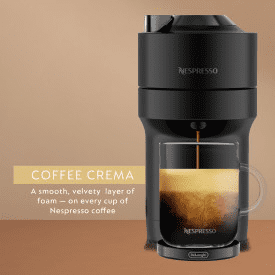 Nespresso Limited-Edition Vertuo Pop+ Coffee and Espresso Maker by De'Longhi, Black Matte Dark Chrome