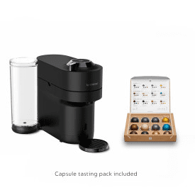 Nespresso Limited-Edition Vertuo Pop+ Coffee and Espresso Maker by De'Longhi, Black Matte Dark Chrome