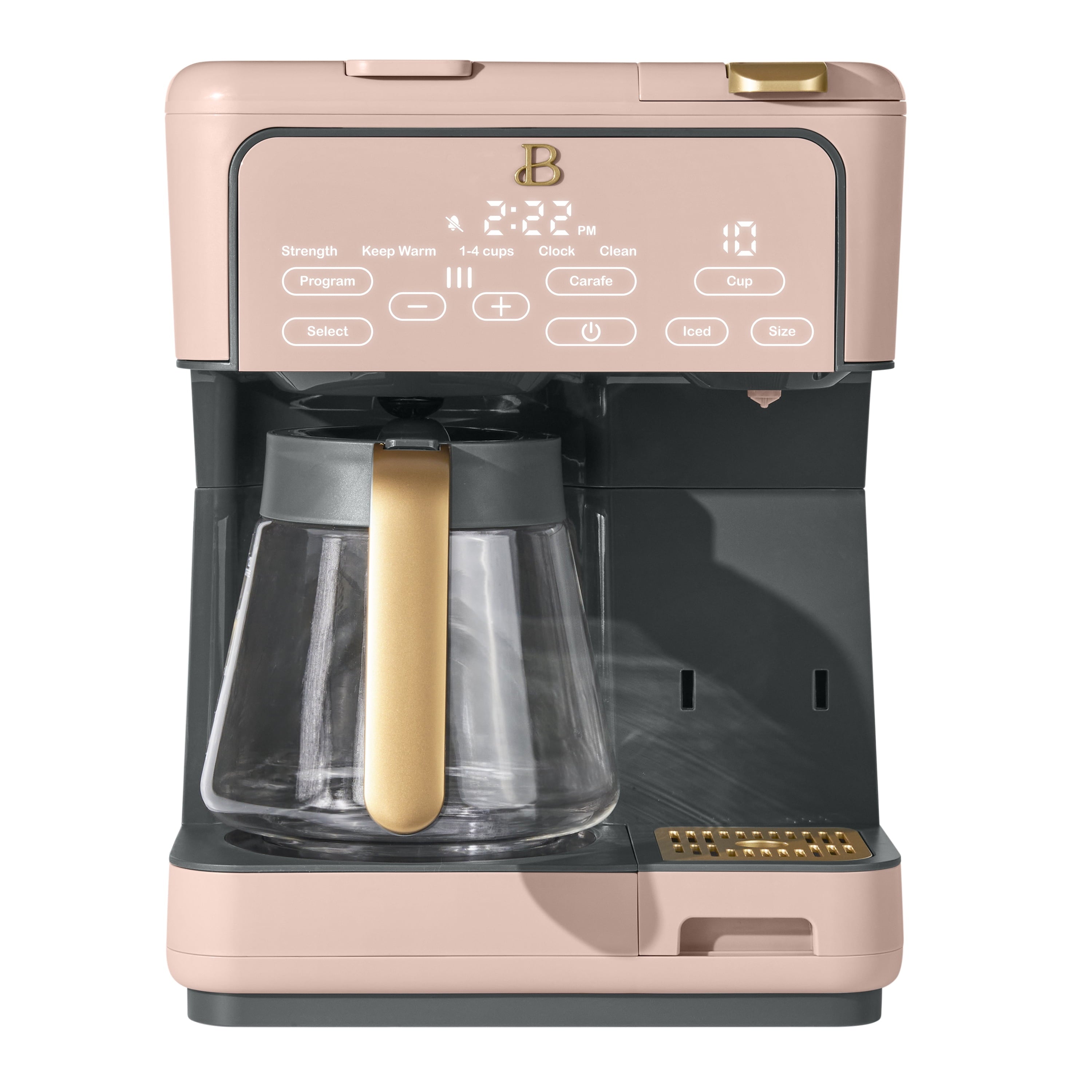Beautiful Multi-Brew Coffee Maker, 12-Cup and Single-Serve Coffee Machine, Black Sesame by Drew Barrymore