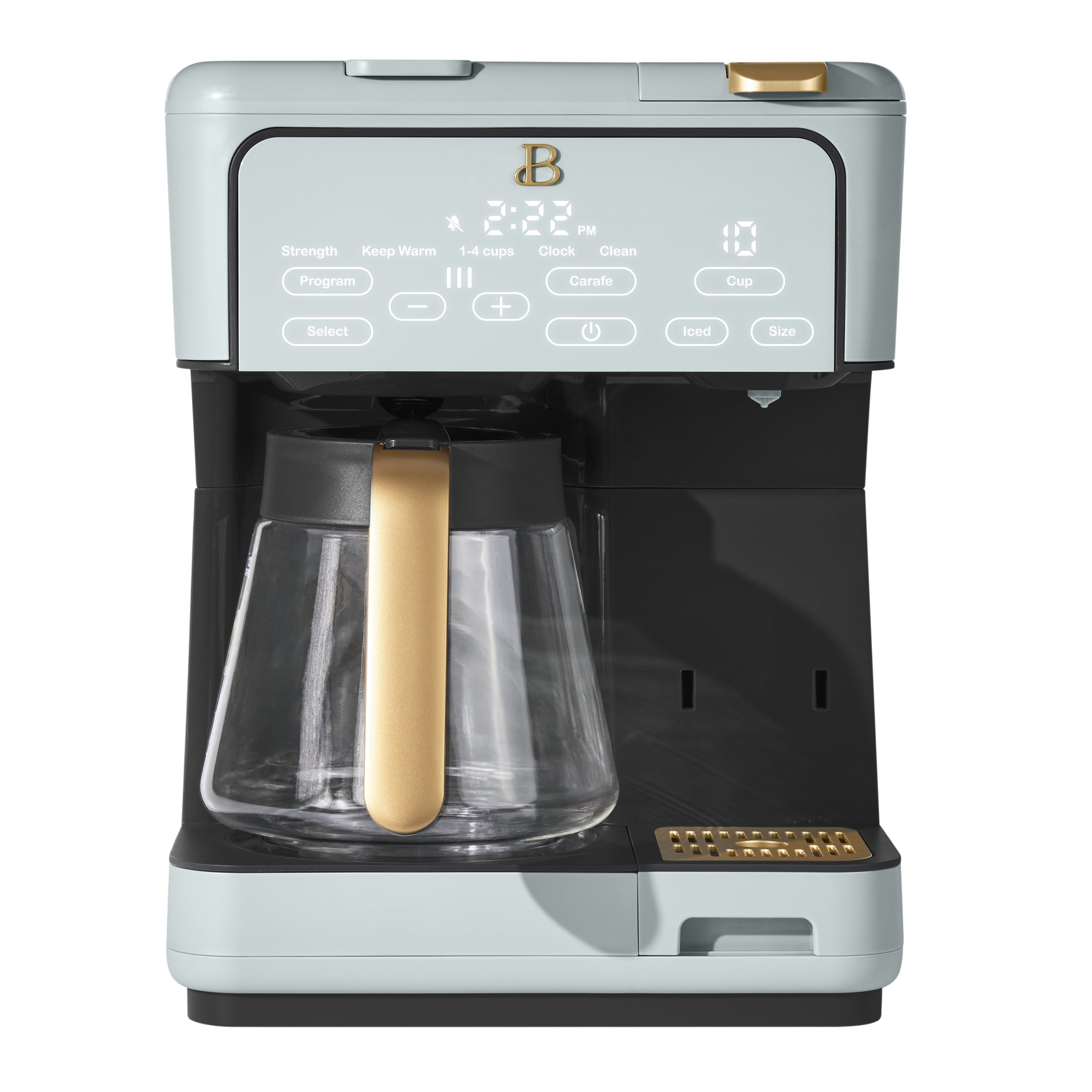 Beautiful Multi-Brew Coffee Maker, 12-Cup and Single-Serve Coffee Machine, Black Sesame by Drew Barrymore