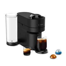 Nespresso Limited-Edition Vertuo Pop+ Coffee and Espresso Maker by De'Longhi, Black Matte Dark Chrome