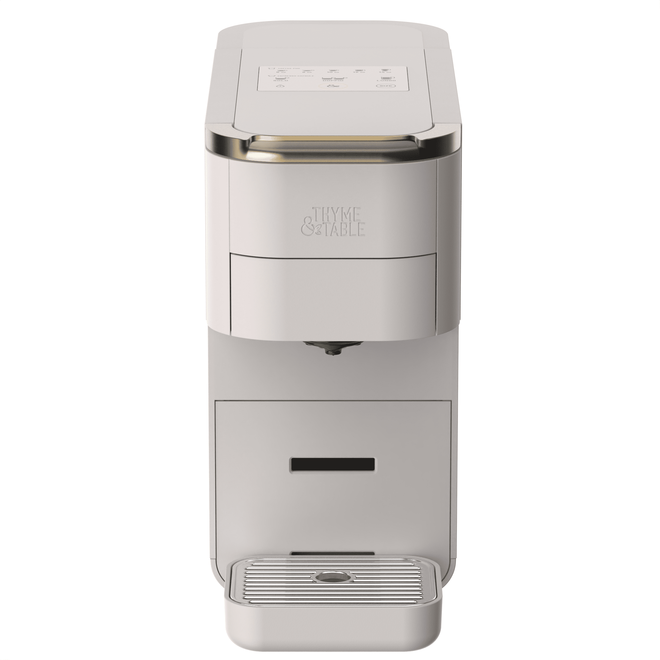 Thyme & Table Multi Capsule Coffee Machine, Universal Capsule Compatible with Espresso and Coffee, One-Touch Controls, Atlantic Blue