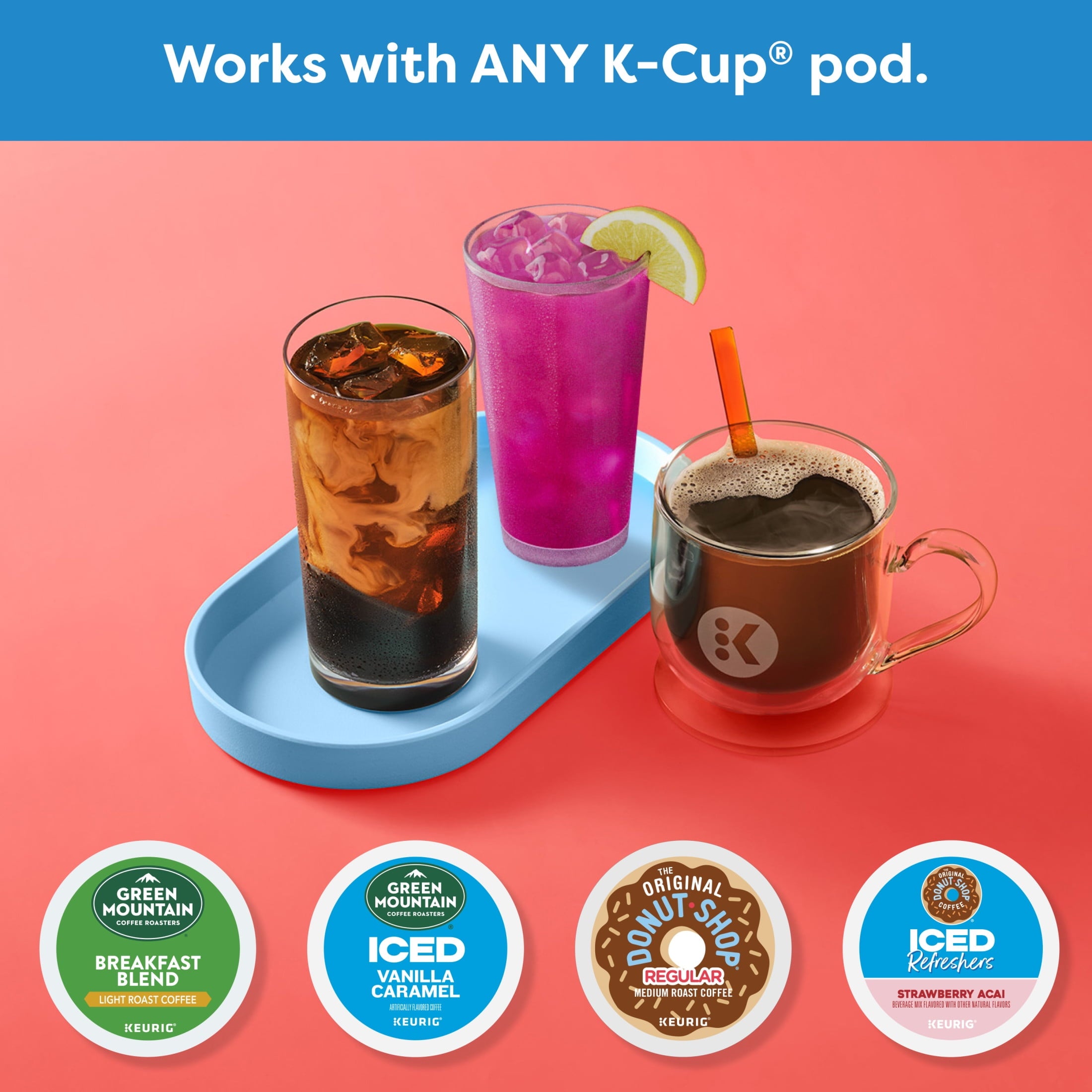 Keurig K-Brew + Chill Iced or Hot Single-Serve K-Cup Coffee Maker