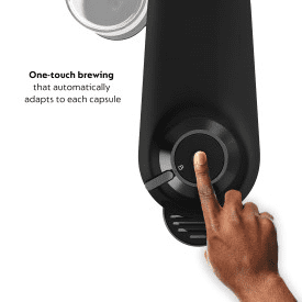 Nespresso Limited-Edition Vertuo Pop+ Coffee and Espresso Maker by De'Longhi, Black Matte Dark Chrome