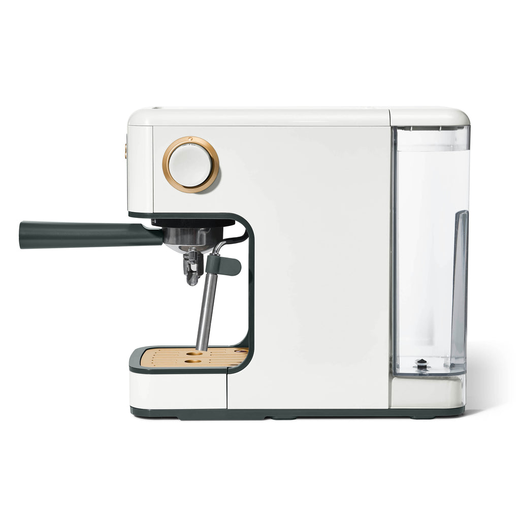 Beautiful Slim Espresso Machine with 20-Bar Pressure, White Icing by Drew Barrymore