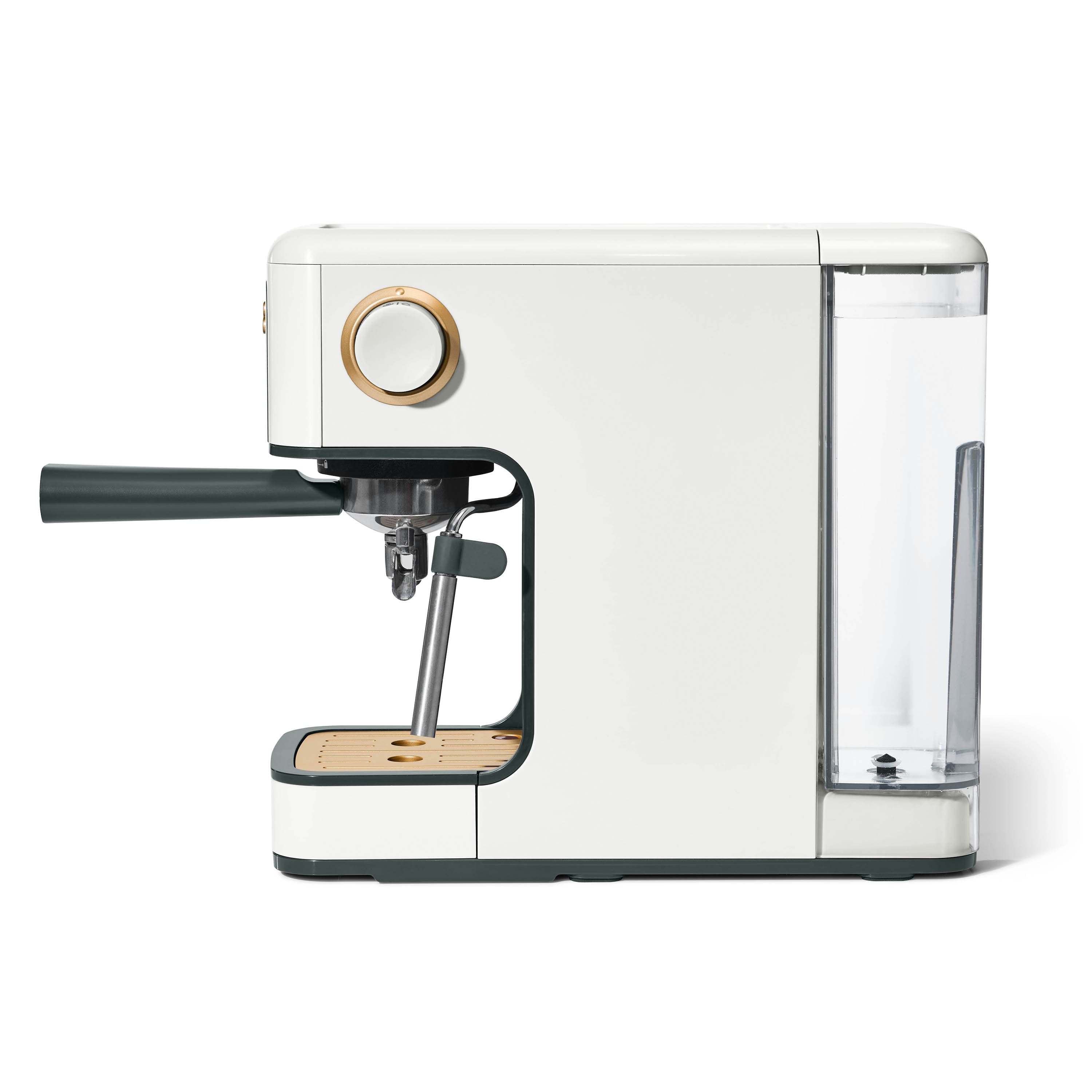 Beautiful Slim Espresso Machine with 20-Bar Pressure, White Icing by Drew Barrymore