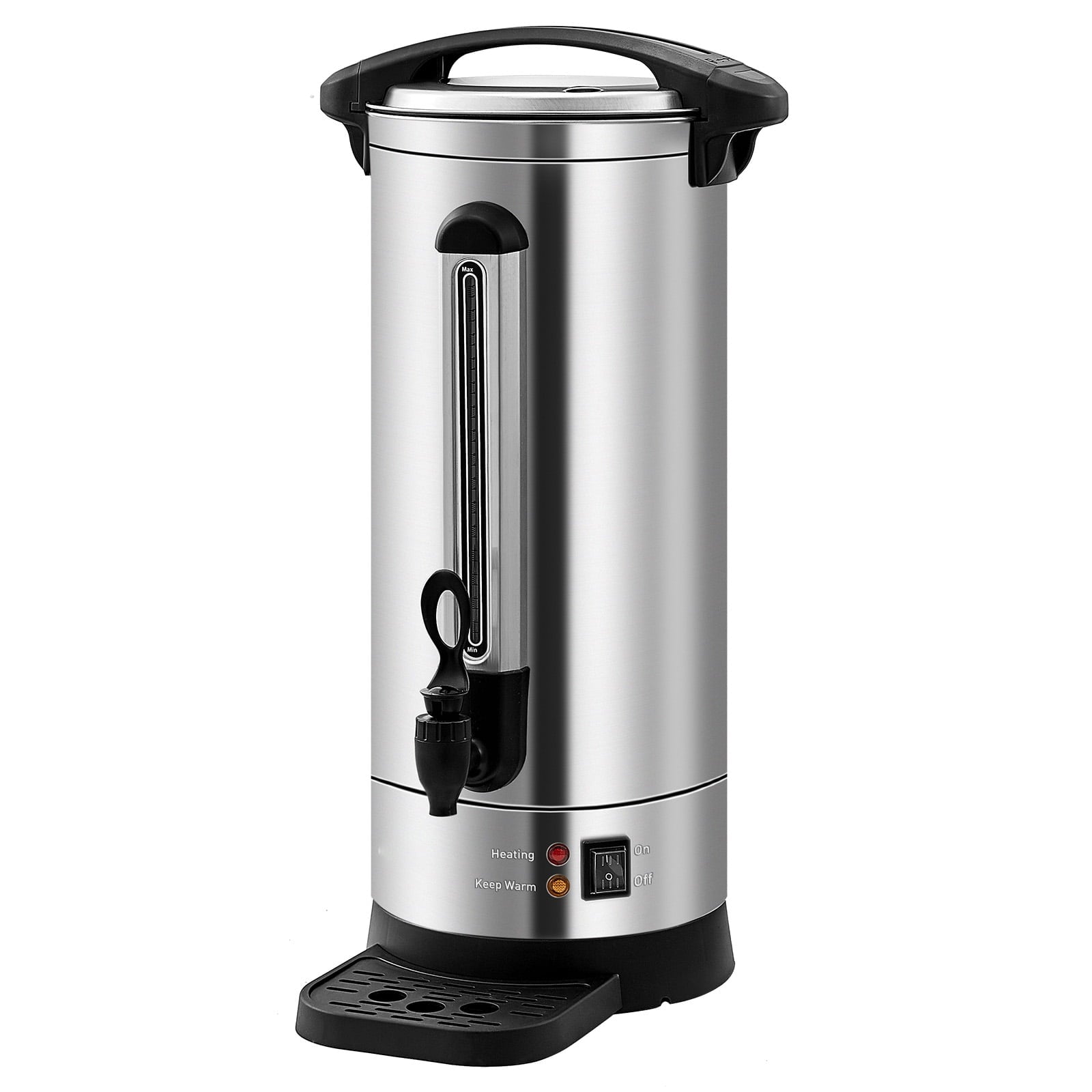 BENTISM Commercial Coffee Urn 110 Cup Stainless Steel Coffee Dispenser Fast Brew